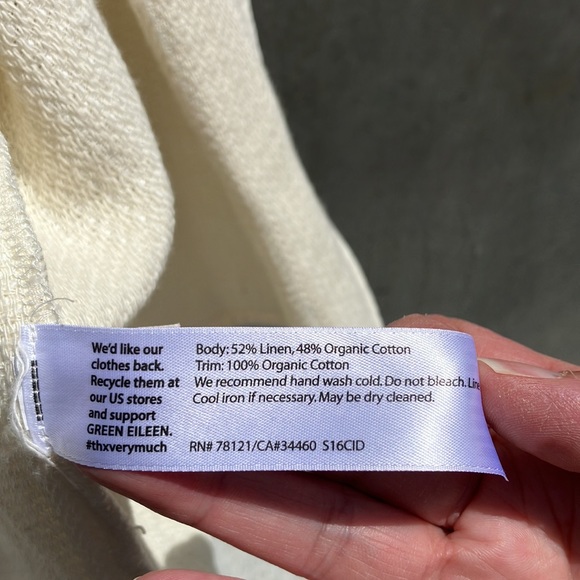 Exquisite EILEEN FISHER Linen Boxy Jacket size XL - Picture 3 of 12